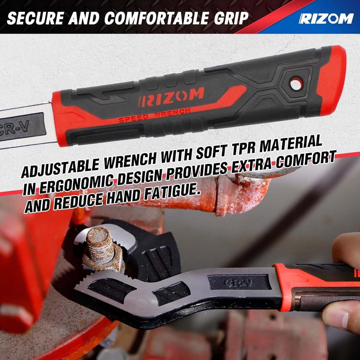 Pipe Wrench Set, 6” 8” 10” Self Adjusting Wrench, Plumbers Wrench with Self Tightening Function for 9/32”-1 3/8” (7-35Mm) Pipe Fittings and Nuts