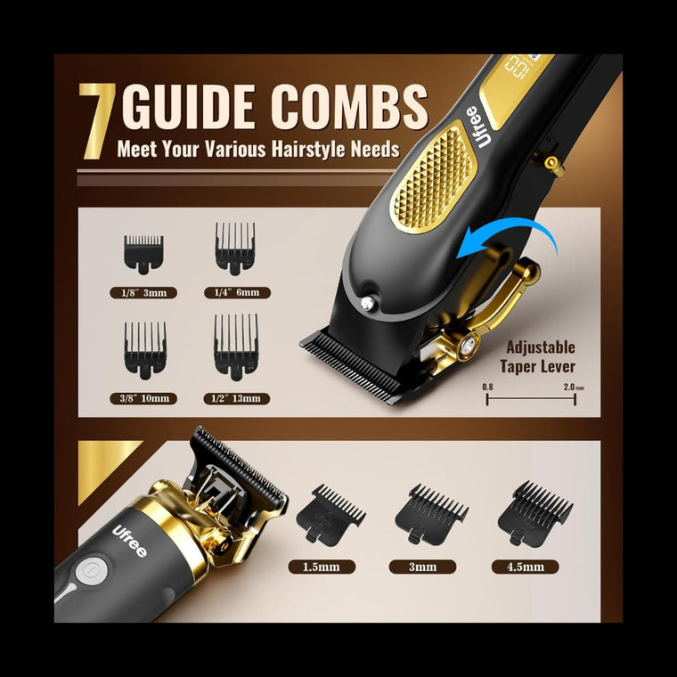 Cordless Hair Clippers for Men, Barber Clippers and Trimmers Set