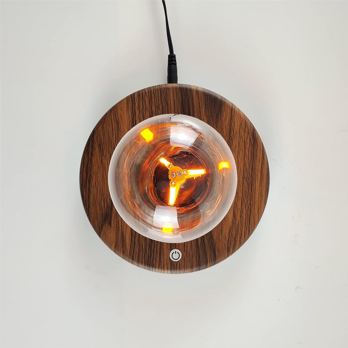Levitating Bulb Lamp Magnetic Floating LED Light Desk Lamp Table Lamp Night Light, 360 Degree Automatic Rotating Light for Unique Gifts Room Home Office Decor