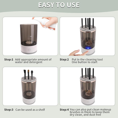 Electric Makeup Brush Cleaner and Dryer, Automatic Brush Washing Machine