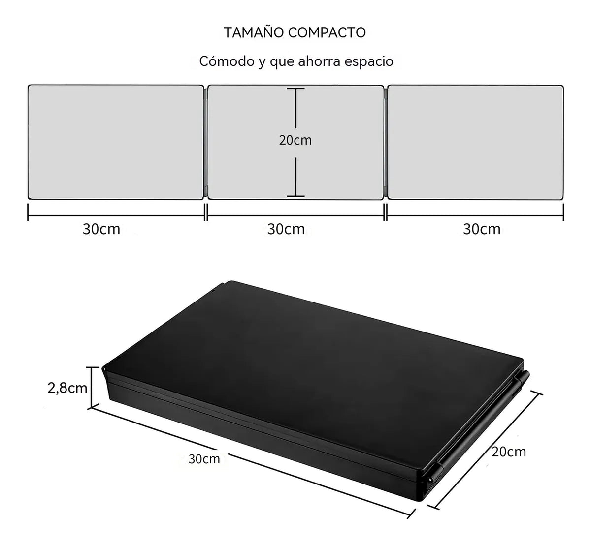 The 360 Mirror Trifold Barber 3 Way Mirror for Self Hair Cutting System