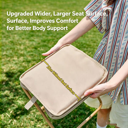 Portable Folding Stool Outdoor Camping Chair Lightweight Foldable Small Seat for Travel Fishing Picnic Hiking Garden