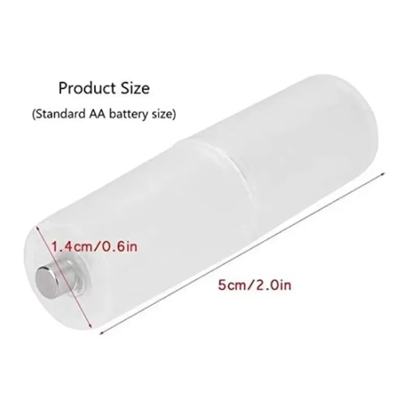 10/15PCS AAA to AA Size Cell Battery Converter Adapter Batteries Holder Storage Box Plastic Case Switcher for AAA to AA Battery