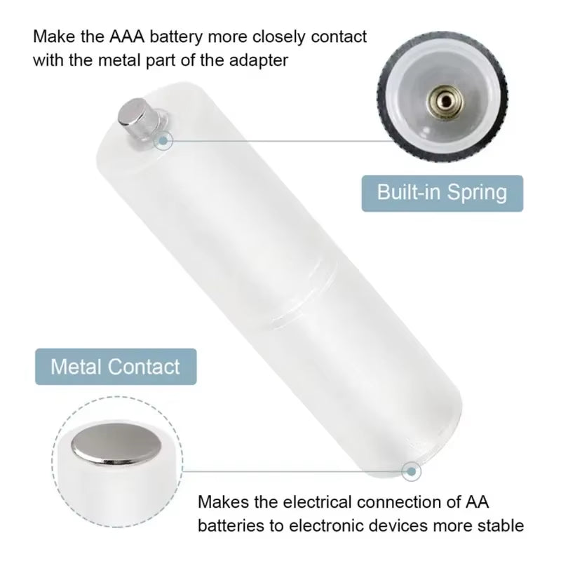 10/15PCS AAA to AA Size Cell Battery Converter Adapter Batteries Holder Storage Box Plastic Case Switcher for AAA to AA Battery
