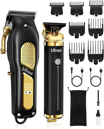 Cordless Hair Clippers for Men, Barber Clippers and Trimmers Set