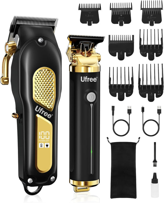 Cordless Hair Clippers for Men, Barber Clippers and Trimmers Set